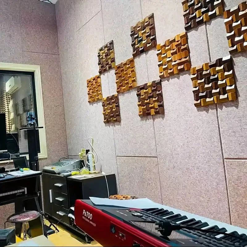 Massivholz 3D Mosaikplatte Premium ✅(30 x 30 cm)