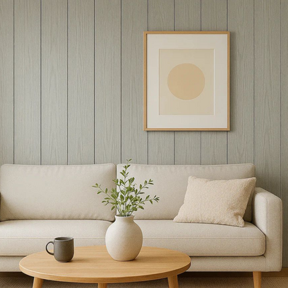 WPC-Wandpaneele in Holzoptik, flaches Design