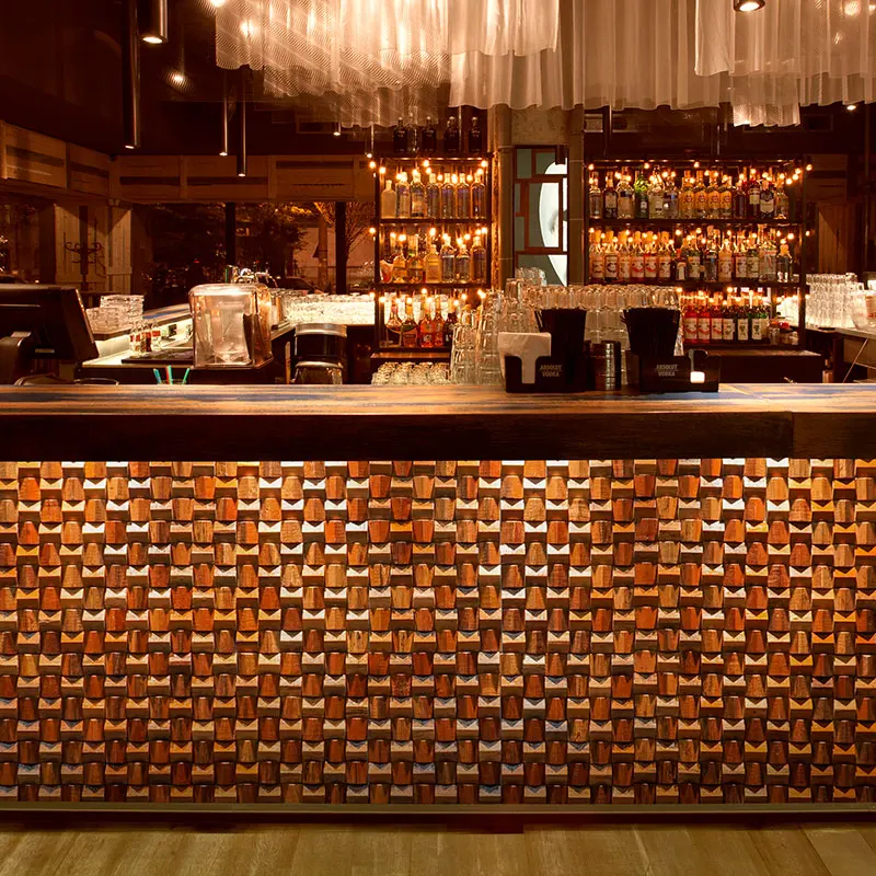 Massivholz 3D Mosaikplatte Premium ✅(30 x 30 cm)