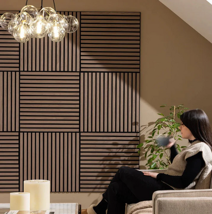 60cm x 60cm Quadratische Akustik-Wandverkleidung aus Holz, mehrere Farben